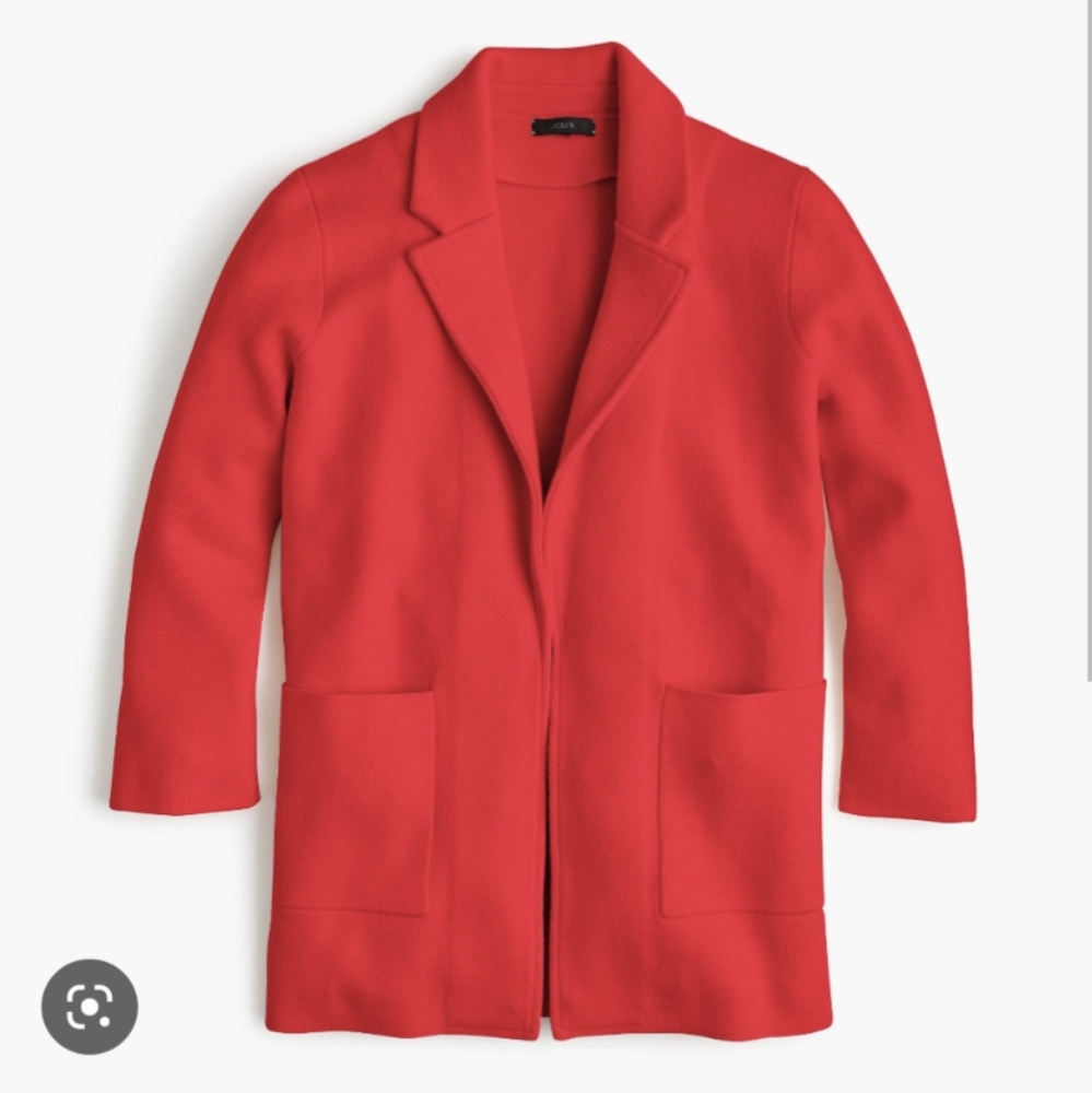 J.Crew red sweater blazer